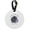 Zodiac Constellations Plastic Luggage Tag - Round (Personalized)