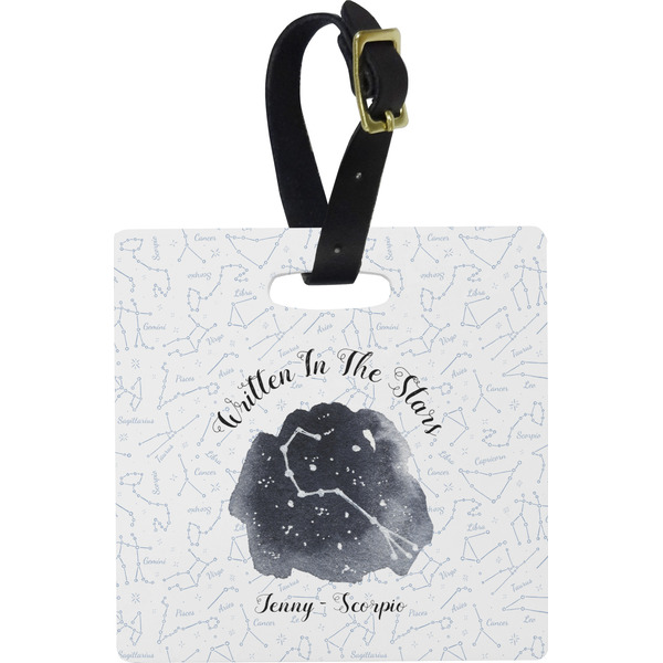 Zodiac Constellations Personalized Square Luggage Tag