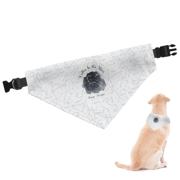 Custom Zodiac Constellations Dog Bandana - XLarge (Personalized)