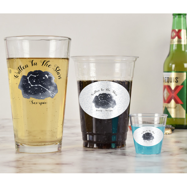 Zodiac Constellations Pint Glass - Two Content - In Context