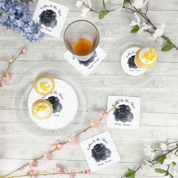 Zodiac Constellations Plastic Party Appetizer & Dessert Plates - In Context