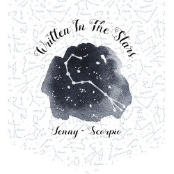 Zodiac Constellations Iron On Faux Pocket (Personalized)