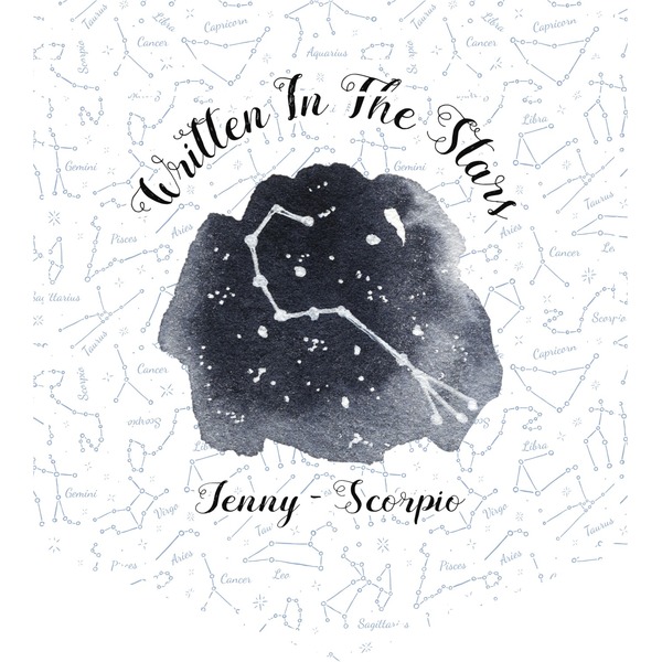 Custom Zodiac Constellations Iron On Faux Pocket (Personalized)