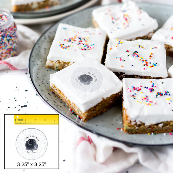 Zodiac Constellations Printed Icing Circle - Large - In Context