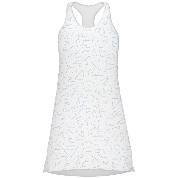 Custom Zodiac Constellations Racerback Dress - X Large