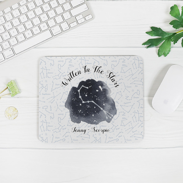 Zodiac Constellations Rectangular Mouse Pad - LIFESTYLE 2