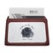 Zodiac Constellations Red Mahogany Business Card Holder - Straight