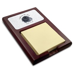 Zodiac Constellations Red Mahogany Sticky Note Holder (Personalized)
