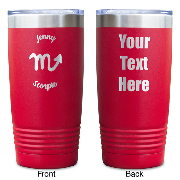 Zodiac Constellations Red Polar Camel Tumbler - 20oz - Double Sided - Approval