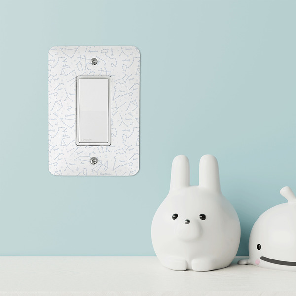 Zodiac Constellations Rocker Light Switch Covers - Single - IN CONTEXT