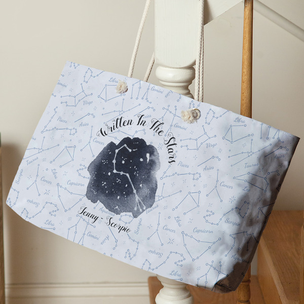Zodiac Constellations Large Rope Tote - Life Style