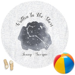 Zodiac Constellations Round Beach Towel (Personalized)