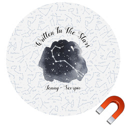 Zodiac Constellations Round Car Magnet - 10" (Personalized)