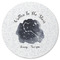 Zodiac Constellations Round Rubber Backed Coaster (Personalized)