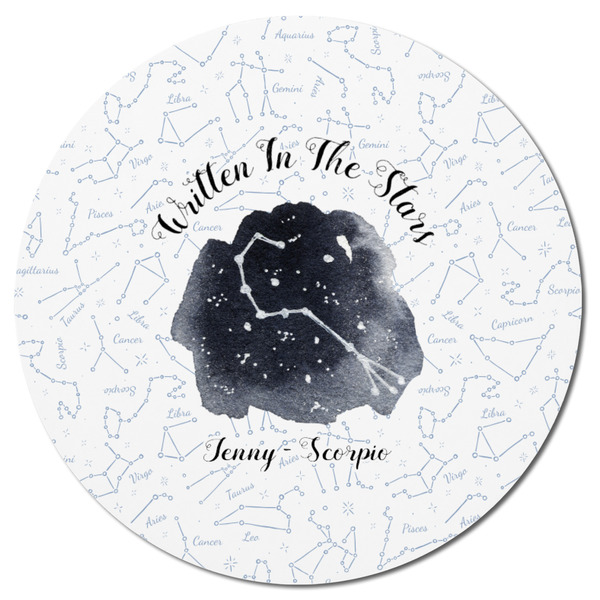 Zodiac Constellations Round Fridge Magnet - FRONT