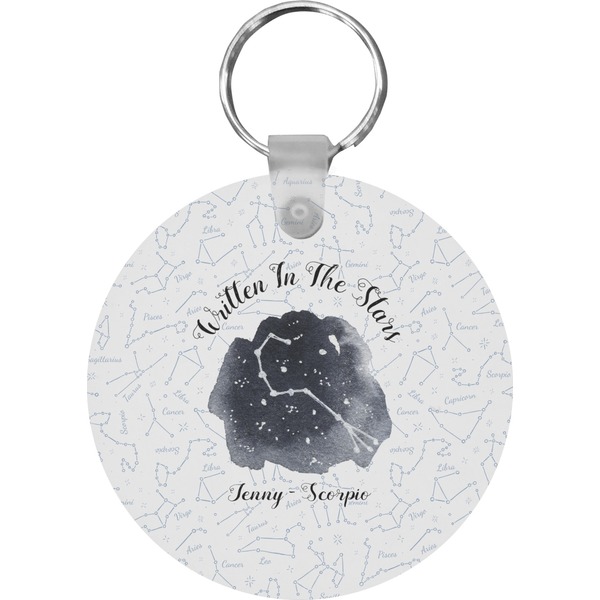 Zodiac Constellations Round Keychain (Personalized)