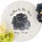 Zodiac Constellations Round Linen Placemats - Front (w flowers)