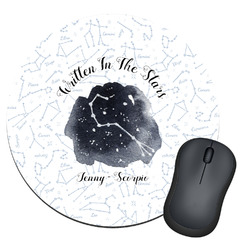 Zodiac Constellations Round Mouse Pad (Personalized)