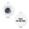 Zodiac Constellations Round Pet ID Tag - Large - Approval