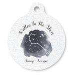 Zodiac Constellations Round Pet ID Tag - Large (Personalized)
