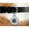 Zodiac Constellations Round Pet Tag on Collar & Dog
