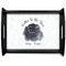 Zodiac Constellations Black Wooden Tray - Large (Personalized)