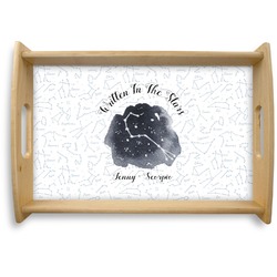 Zodiac Constellations Natural Wooden Tray - Small (Personalized)