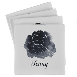 Zodiac Constellations Absorbent Stone Coasters - Set of 4 (Personalized)