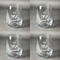 Zodiac Constellations Set of Four Personalized Stemless Wineglasses (Approval)