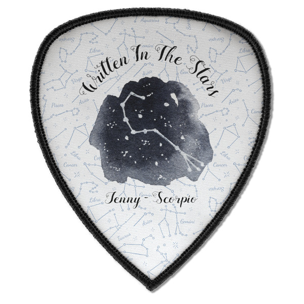 Custom Zodiac Constellations Iron on Shield Patch A w/ Name or Text