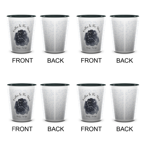 Zodiac Constellations Shot Glassess - Two Tone - Set of 4 - APPROVAL