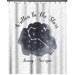 Zodiac Constellations Extra Long Shower Curtain - 70"x84" (Personalized)