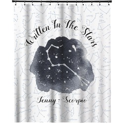 Zodiac Constellations Extra Long Shower Curtain - 70"x84" (Personalized)