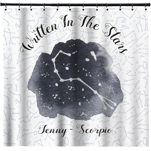 Custom Zodiac Constellations Shower Curtain - Custom Size (Personalized)