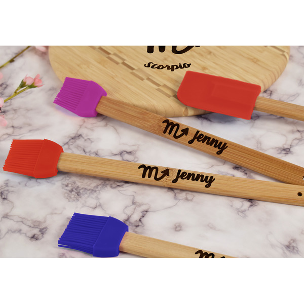 Zodiac Constellations Silicone Brush - Red - Lifestyle