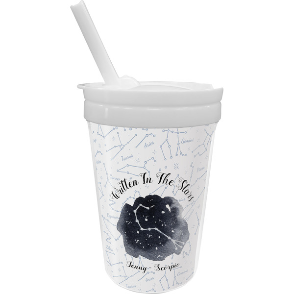 Custom Zodiac Constellations Sippy Cup with Straw (Personalized)