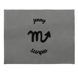 Zodiac Constellations Small Gift Box w/ Engraved Leather Lid (Personalized)