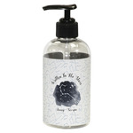 Zodiac Constellations Plastic Soap / Lotion Dispenser (8 oz - Small - Black) (Personalized)