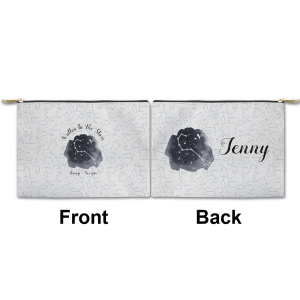 Zodiac Constellations Small Zipper Pouch Approval (Front and Back)