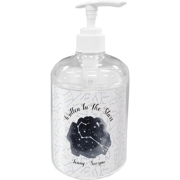 Custom Zodiac Constellations Acrylic Soap & Lotion Bottle (Personalized)