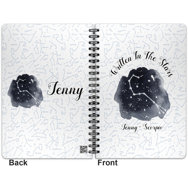 Zodiac Constellations Spiral Journal 7 x 10 - Apvl