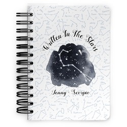 Zodiac Constellations Spiral Notebook - 5x7 w/ Name or Text