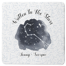 Zodiac Constellations Square Rubber Backed Coaster (Personalized)