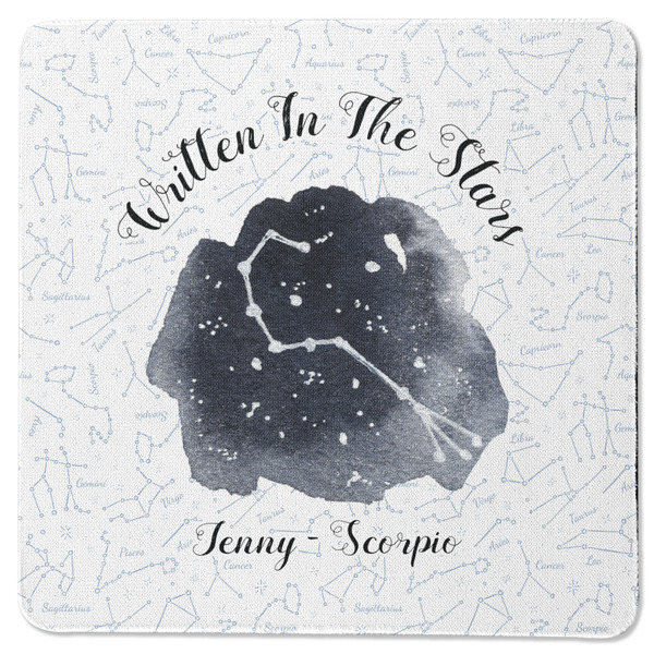 Zodiac Constellations Square Coaster Rubber Back - Single