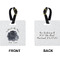Zodiac Constellations Square Luggage Tag (Front + Back)