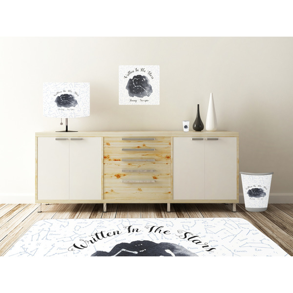 Zodiac Constellations Square Wall Decal Wooden Desk
