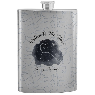 Zodiac Constellations Stainless Steel Flask (Personalized)