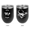 Zodiac Constellations Stainless Wine Tumblers - Black - Double Sided - Approval
