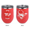 Zodiac Constellations Stainless Wine Tumblers - Coral - Double Sided - Approval