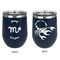 Zodiac Constellations Stainless Wine Tumblers - Navy - Double Sided - Approval